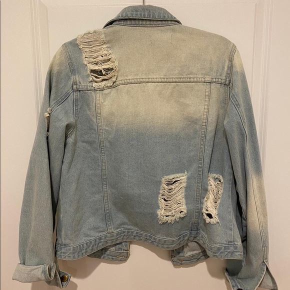 Ripped Jean Jacket - Picture 4 of 6